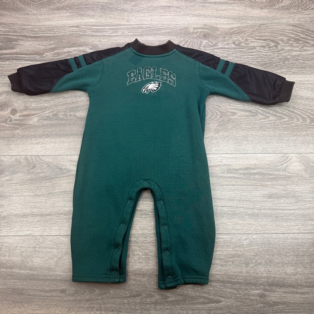Vintage Nike Philadelphia Eagles One Piece Baby 24M Midnight Green NFL Football